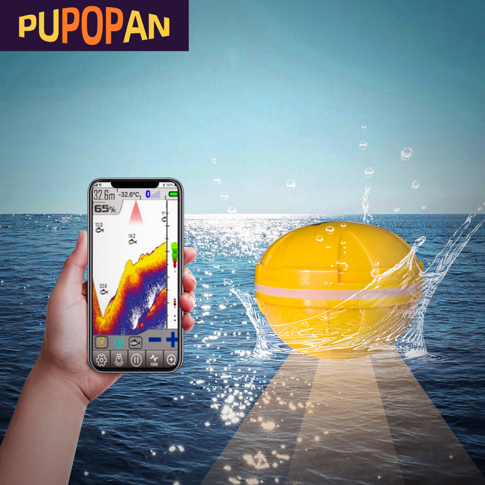 Fish Finder Portable - PUPOPAN 100M nuevo teléfono inteligente buscador