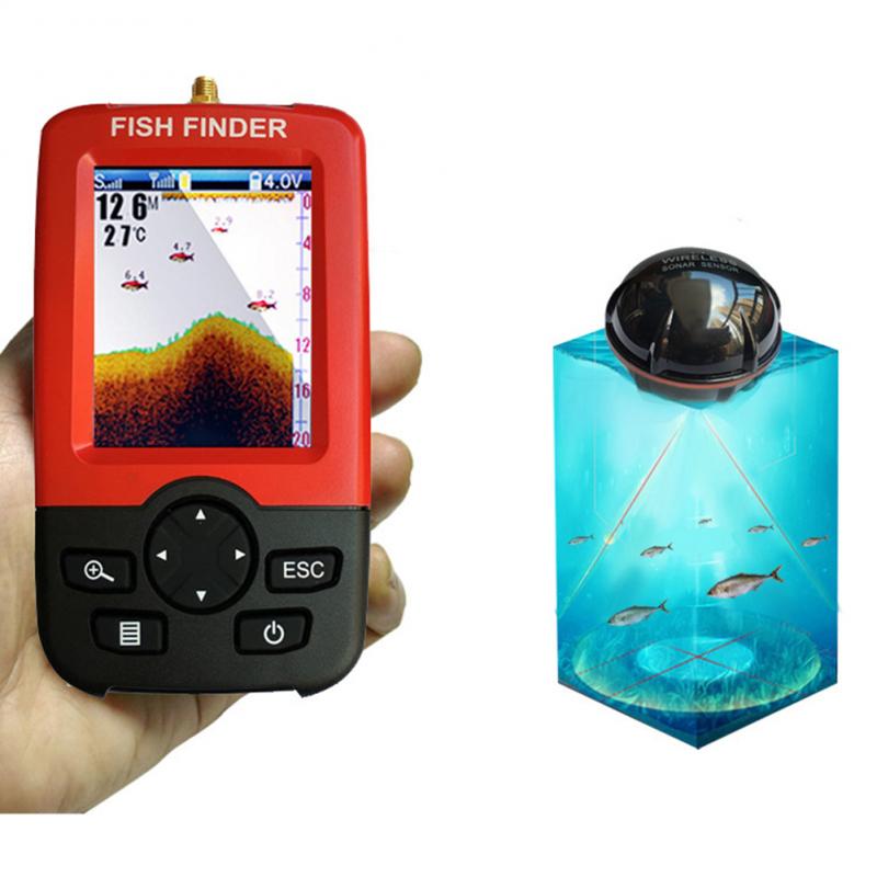 Fish Finder Portable - Sonda de Profundidad Portátil con Sensor