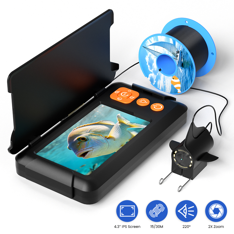 Fish Finder Portable - Buscador de Peces Portátil con Soporte,