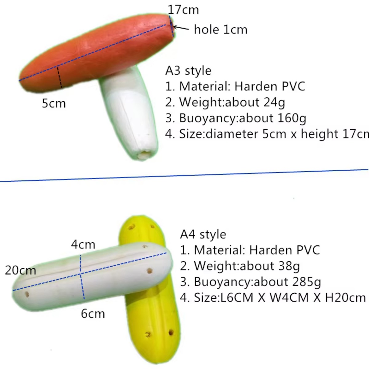 Bola flotante de espuma de PVC - Fishing Depth Finder reseña y precio